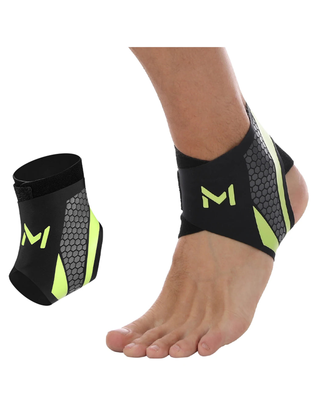Professional Football Ankle Brace (1 Pair) | Adjustable Compression & Ankle Support | Tested by QY Genesis