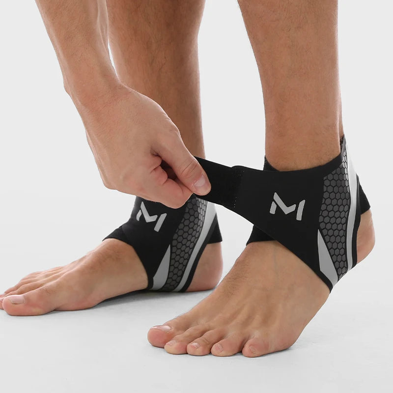 Professional Football Ankle Brace (1 Pair) | Adjustable Compression & Ankle Support | Tested by QY Genesis