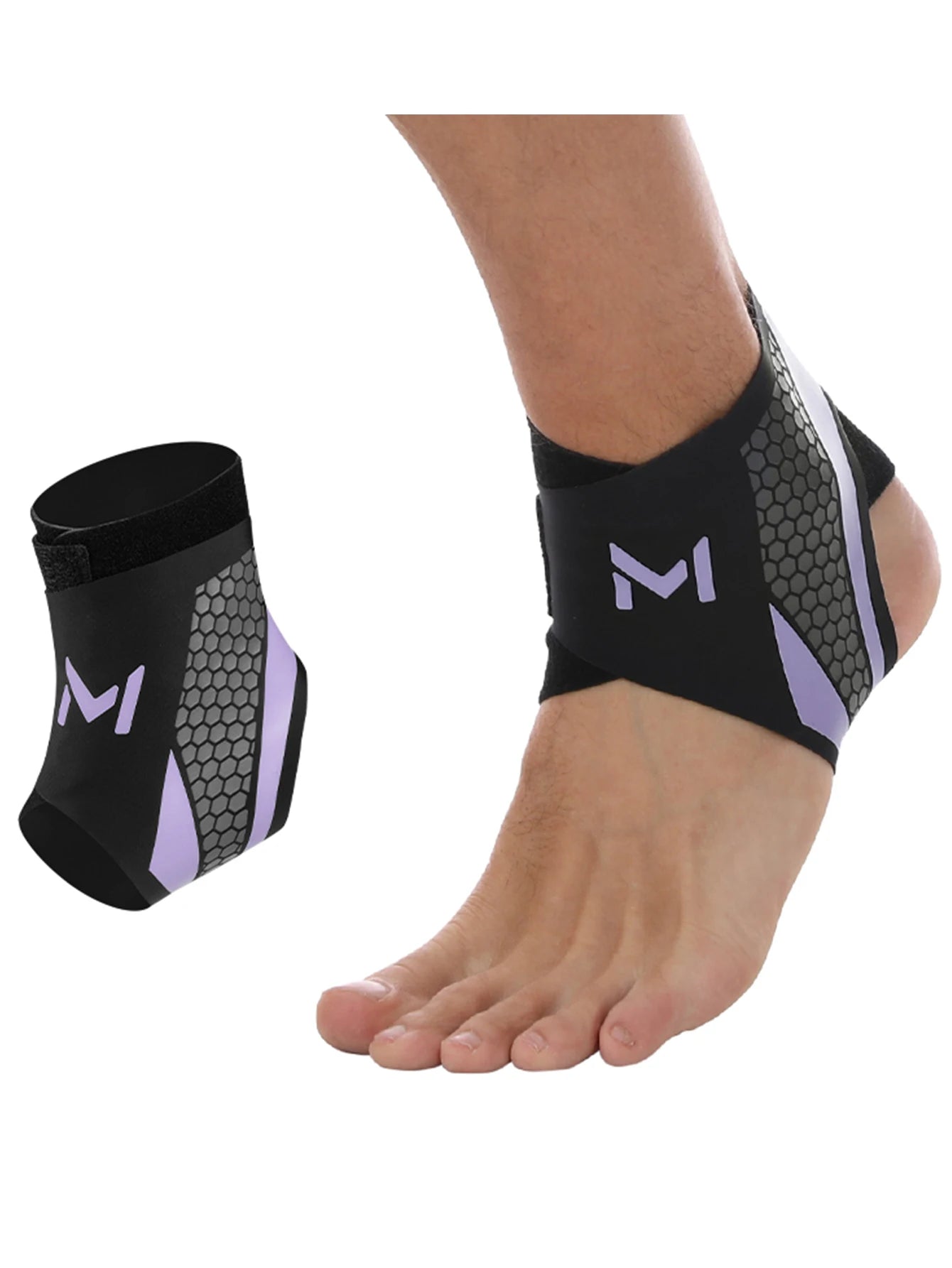 Professional Football Ankle Brace (1 Pair) | Adjustable Compression & Ankle Support | Tested by QY Genesis