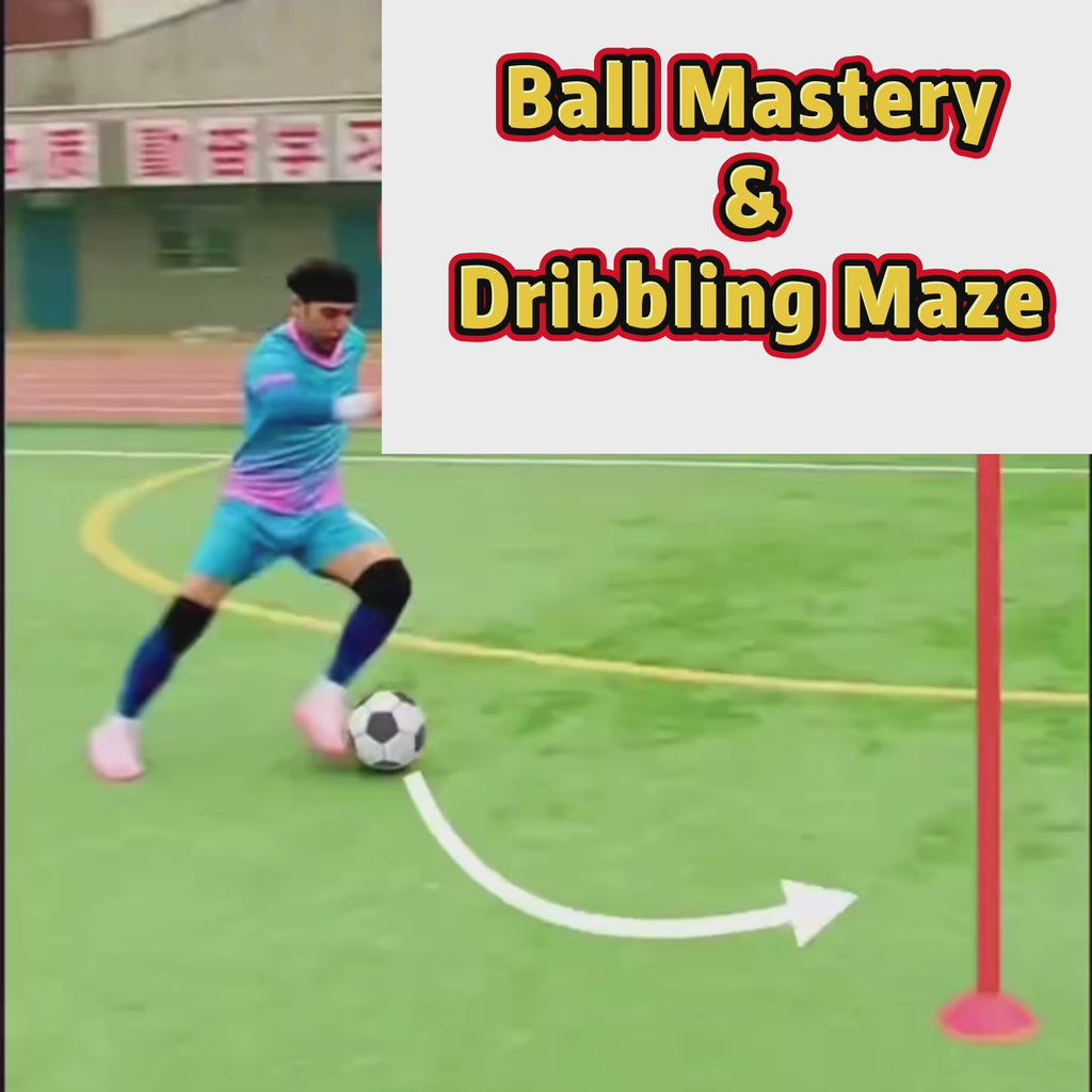 50-Pack Pro Football Agility Disc Cones – Soccer Training Markers