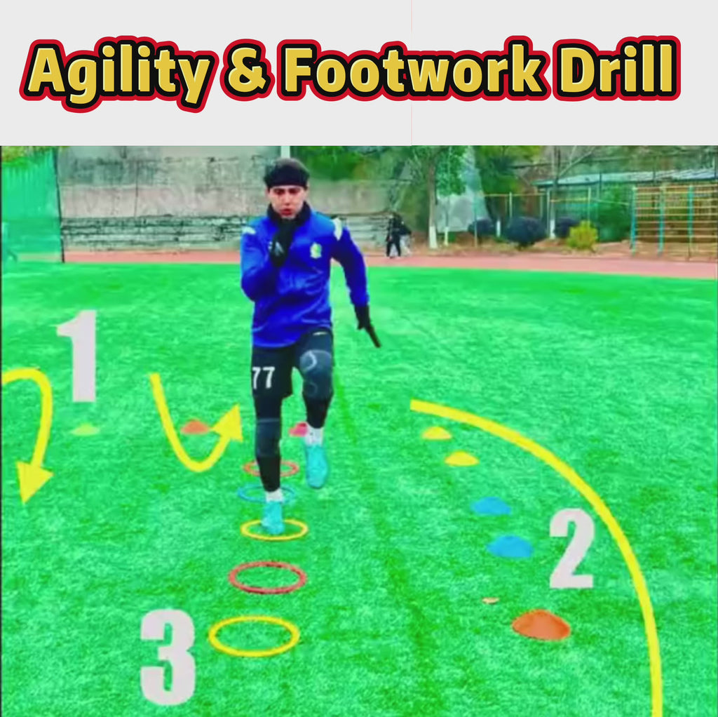 50-Pack Pro Football Agility Disc Cones – Soccer Training Markers
